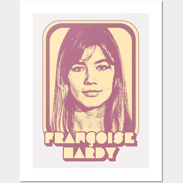 Francoise Hardy / Retro Francophile Design Wall Art by DankFutura